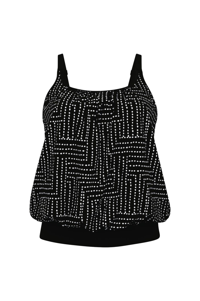 Tankini avec coques sans armatures ANITA "Style Pocatello" M5 6582-1 - Noir 001