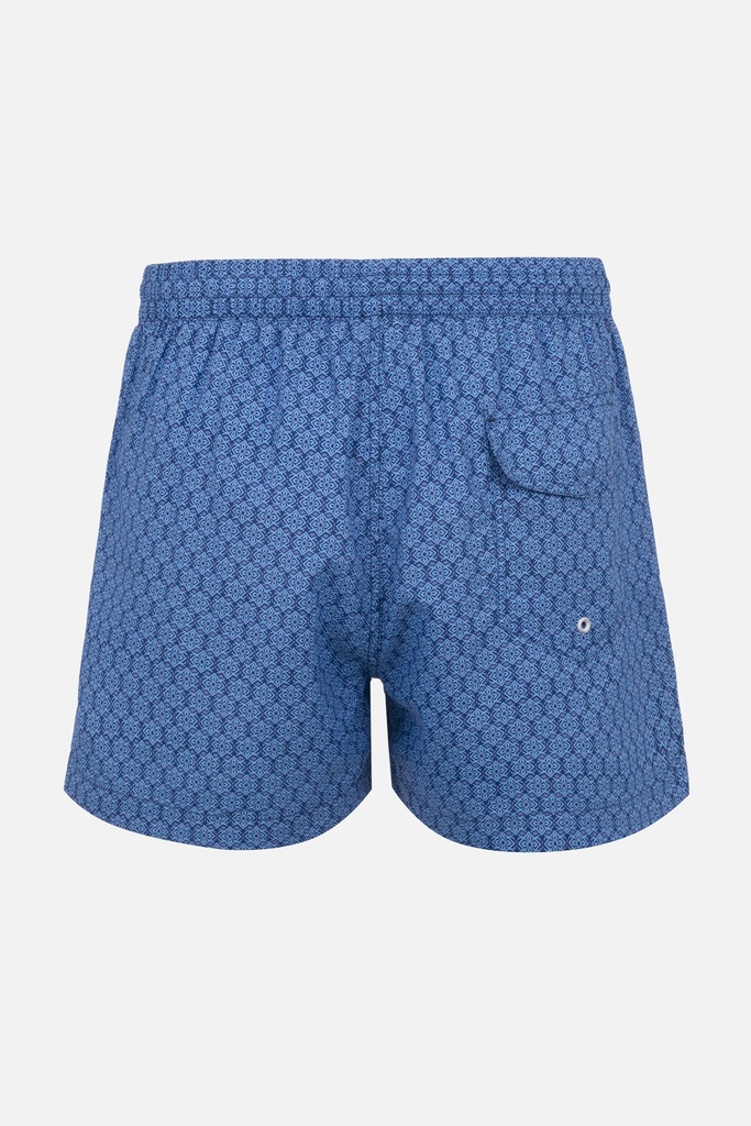 Short de bain DAVID MAN "Amalfi" DM25-024 - Bleu Multicolor MLT