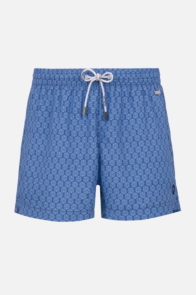 Short de bain DAVID MAN "Amalfi" DM25-024 - Bleu Multicolor MLT