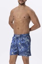 Short de bain avec maintien intégré DAVID MAN "Storme Blue" DM25-019 - Bleu Multicolor MLT