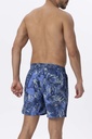 Short de bain avec maintien intégré DAVID MAN "Storme Blue" DM25-019 - Bleu Multicolor MLT
