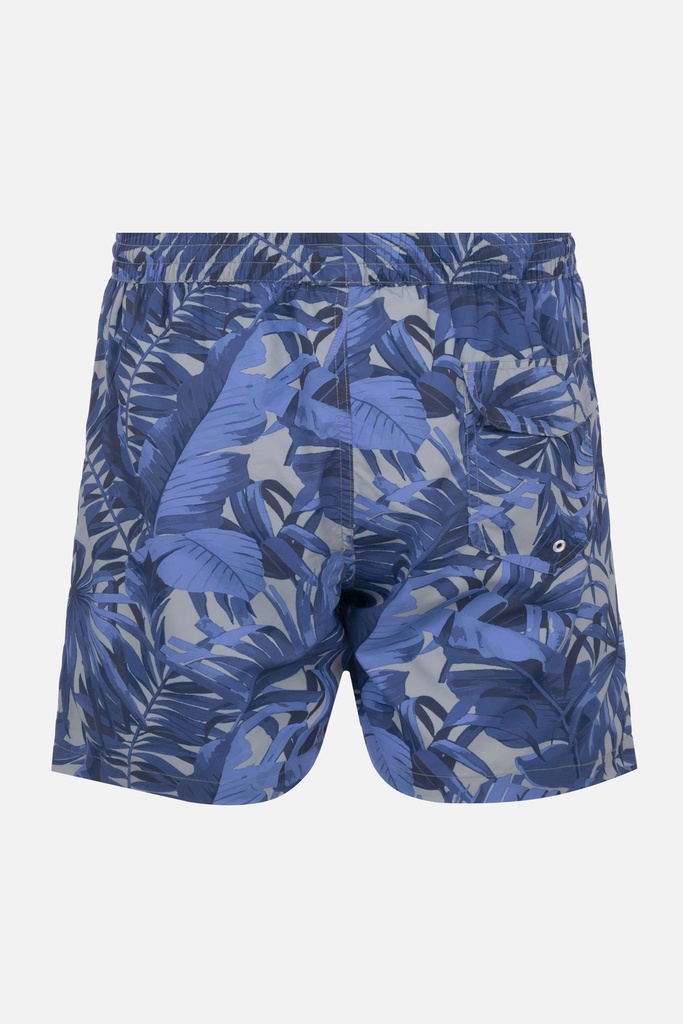 Short de bain avec maintien intégré DAVID MAN "Storme Blue" DM25-019 - Bleu Multicolor MLT