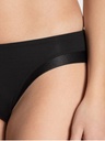 Slip coupe classique coton & satin CALIDA "Cate" 22258 - Noir 992 (Zoom)