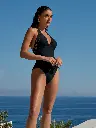 Maillot nageur séduction LISE CHARMEL "Ajourage Couture" ABA9815 - Noir 0005