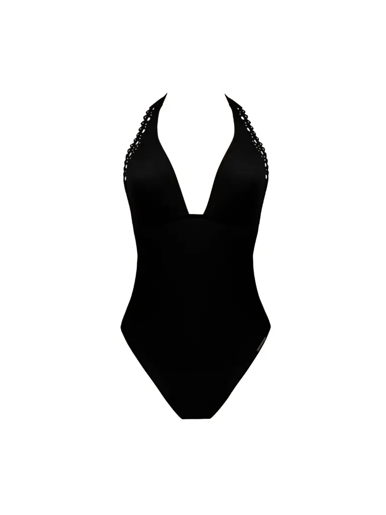 Maillot nageur séduction LISE CHARMEL "Ajourage Couture" ABA9815 - Noir 0005