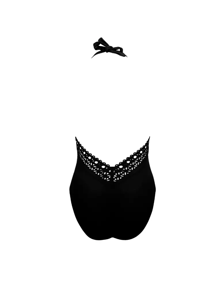 Maillot nageur séduction LISE CHARMEL "Ajourage Couture" ABA9815 - Noir 0005