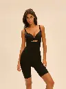 Combinaison gainante shapewear buste ouvert SIMONE PERELE "Story" 1F6531 - Noir 015