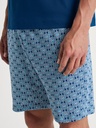 Pyjama short homme 100% coton CALIDA "Relax Streamline" 46282 - Pottery Blue 435