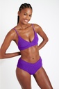 Bas de Bikini shorty échancré BANANA MOON "Bia Popcorn" - Violet MFQ25