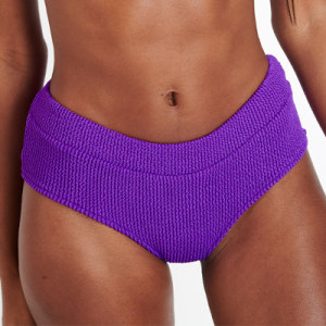 Bas de Bikini shorty échancré BANANA MOON "Bia Popcorn" - Violet MFQ25