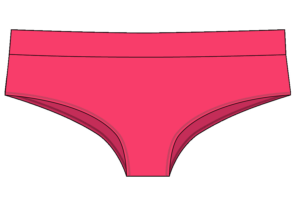 Bas de Bikini shorty échancré BANANA MOON "Bia Popcorn" - Corail MFQ13