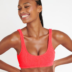 Haut de Bikini brassière BANANA MOON "Justin Popcorn" - Corail MFQ13