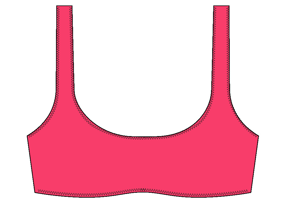 Haut de Bikini brassière BANANA MOON "Justin Popcorn" - Corail MFQ13
