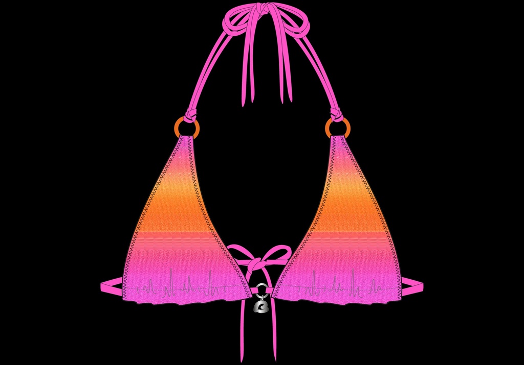 Haut de Bikini BANANA MOON "Yero Candycrush" - Orange MCH62