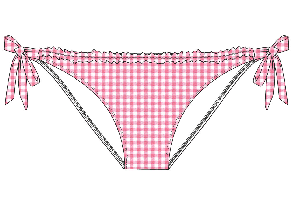 Bas de Bikini BANANA MOON "Dasia Fantaisy" - Rose LGA33 
