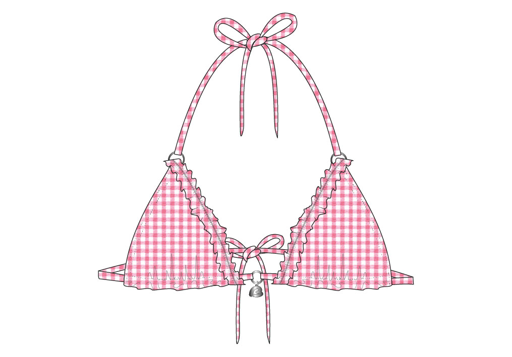 Haut de Bikini BANANA MOON "Crico Fantaisy" - Rose LGA33 
