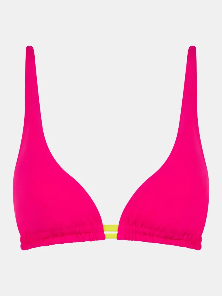Haut de Bikini triangle coque sans armatures CHANTELLE "Easy Pop" C22JQF - Raspberry 07J