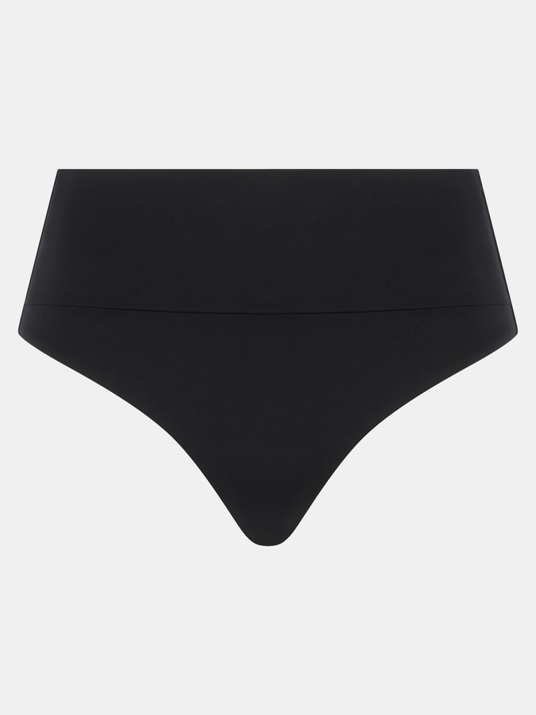 Bas de Bikini culotte taille haute rabatable CHANTELLE "Icon" C16VC5 - Noir 011
