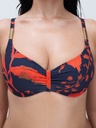 Haut de Bikini armaturé CHANTELLE "Icon" C16VM0 - Ink Flowers A02