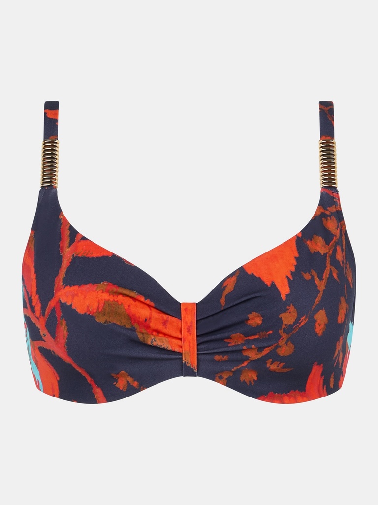 Haut de Bikini armaturé CHANTELLE "Icon" C16VM0 - Ink Flowers A02