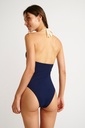 Maillot une pièce triangle coques amovibles BANANA MOON "Rosas Poway" - Marine L2306