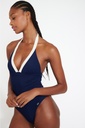 Maillot une pièce triangle coques amovibles BANANA MOON "Rosas Poway" - Marine L2306