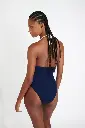 Maillot une pièce triangle coques amovibles BANANA MOON "Rosas Poway" - Marine L2306