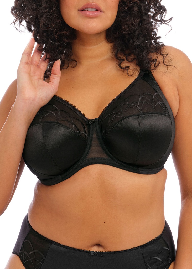 Soutien-gorge armature en 4 parties spécial poches profondes ELOMI "Cate" EL4030 - Noir BLK