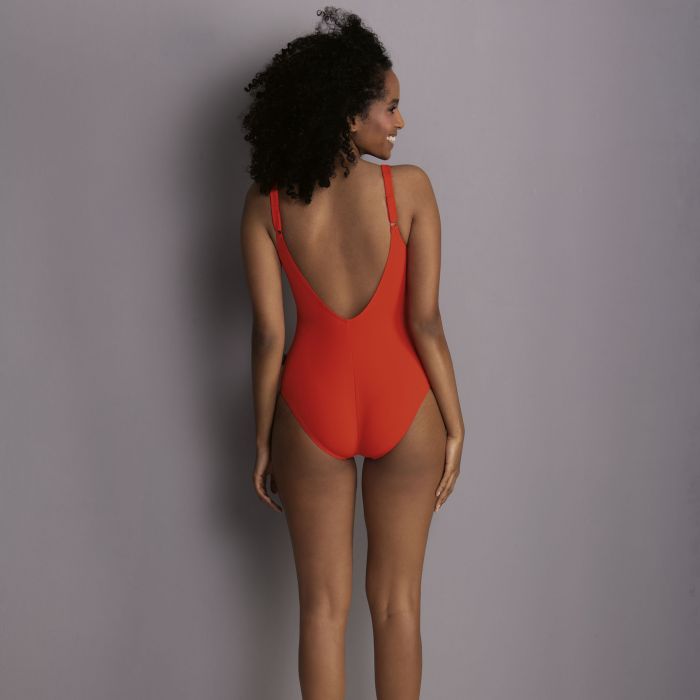 Maillot une pièce à tirette ANITA ROSA FAIA "Elouise " 7742 - ROUGE 504