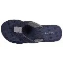 Thongs homme tige corde ISOTONER 96369-AFU - Marine Gris 