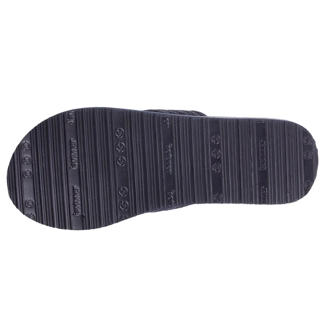 Thongs homme tige corde ISOTONER 96369-AFU - Marine Gris 