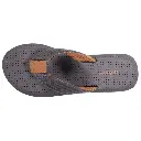 Thongs homme tige corde ISOTONER 96376-AFU - Gris Brun