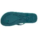 Thongs femme tige paillettes ISOTONER 94502 - Vert Canard VCD