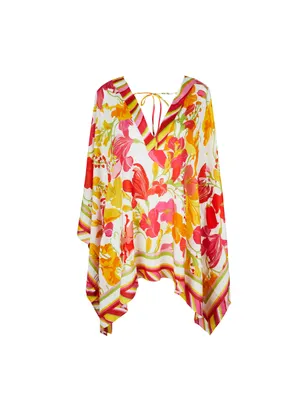 Poncho LISE CHARMEL "Envolée Florale" ASB6283 - Bouquet Floral 19038