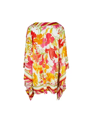 Poncho LISE CHARMEL "Envolée Florale" ASB6283 - Bouquet Floral 19038