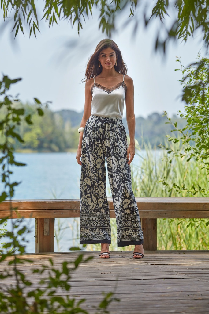 Pantalon Fluide JANIRA "Palazzo Paradise" 1025676 - Imprimé 971