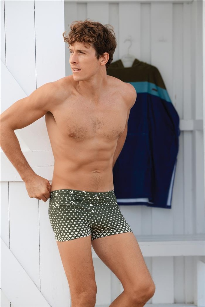 Maillot boxer homme WAVEBREAKER 55303 - Vert Imp. 74