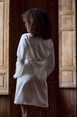 Peignoir court col kimono 100% soie MARJOLAINE "Tracy" 3TRA2010 - Naturel 0074
