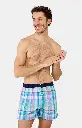 Caleçon américain homme avec maintien 100% coton bio ARTHUR "Le Club" CSP - Multi 1157E25