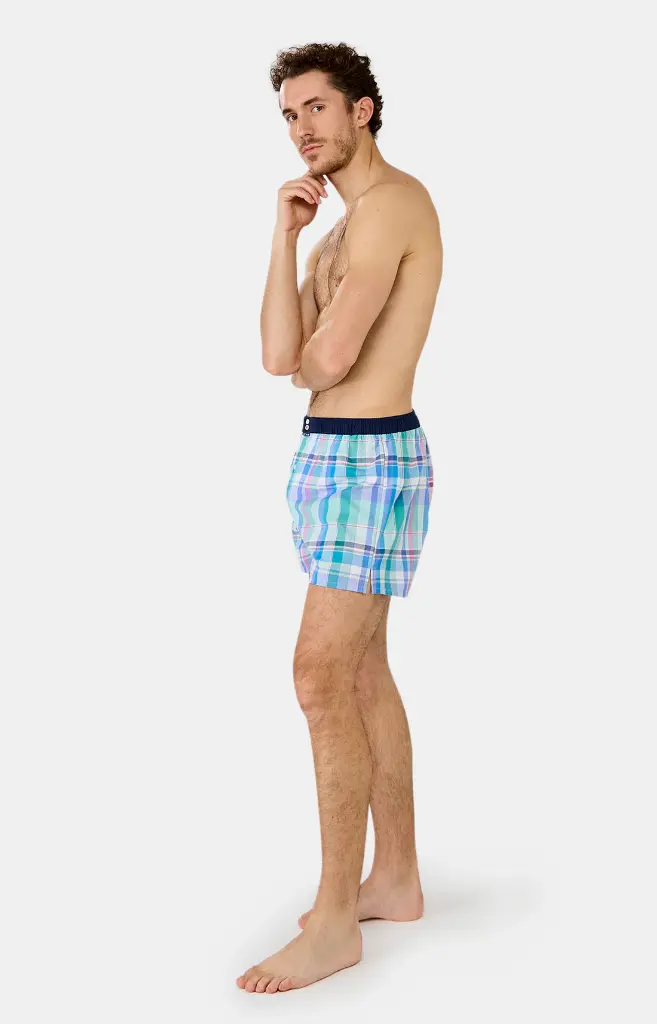 Caleçon américain homme avec maintien 100% coton bio ARTHUR "Le Club" CSP - Multi 1157E25