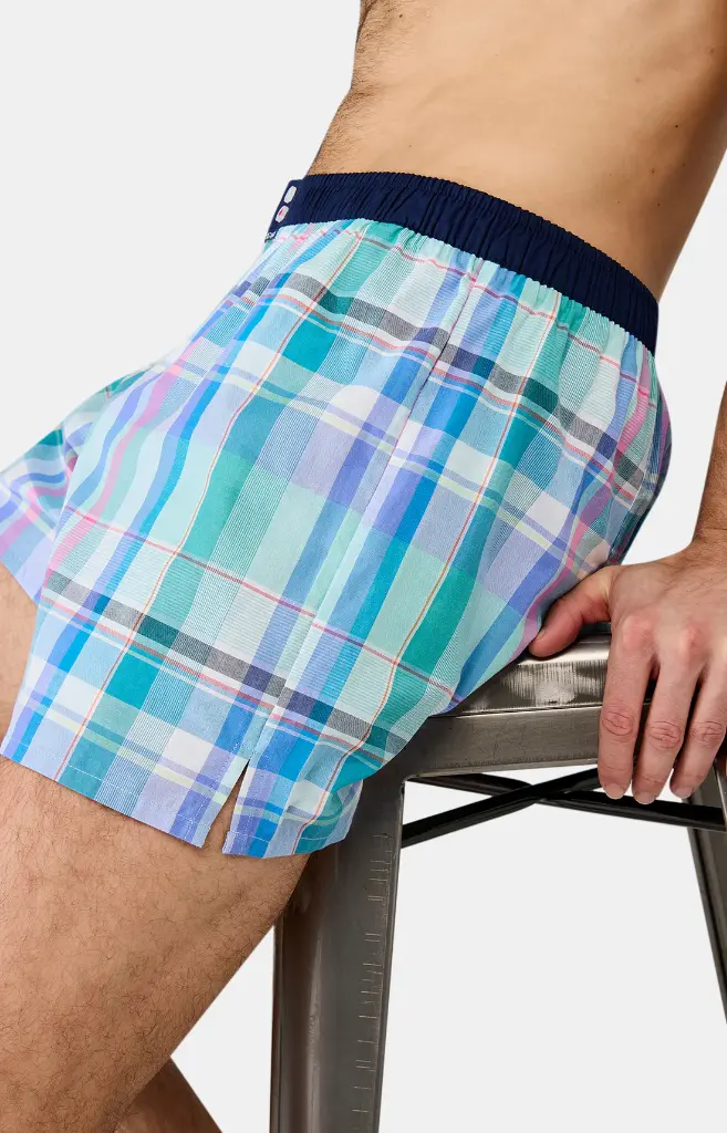 Caleçon américain homme avec maintien 100% coton bio ARTHUR "Le Club" CSP - Multi 1157E25