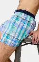 Caleçon américain homme avec maintien 100% coton bio ARTHUR "Le Club" CSP - Multi 1157E25
