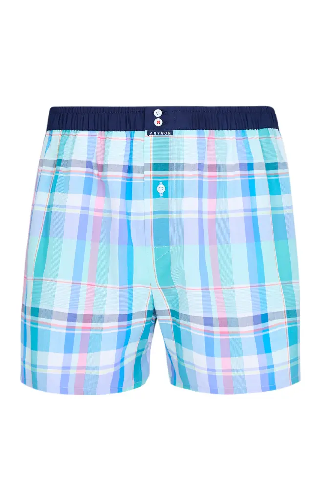 Caleçon américain homme avec maintien 100% coton bio ARTHUR "Le Club" CSP - Multi 1157E25