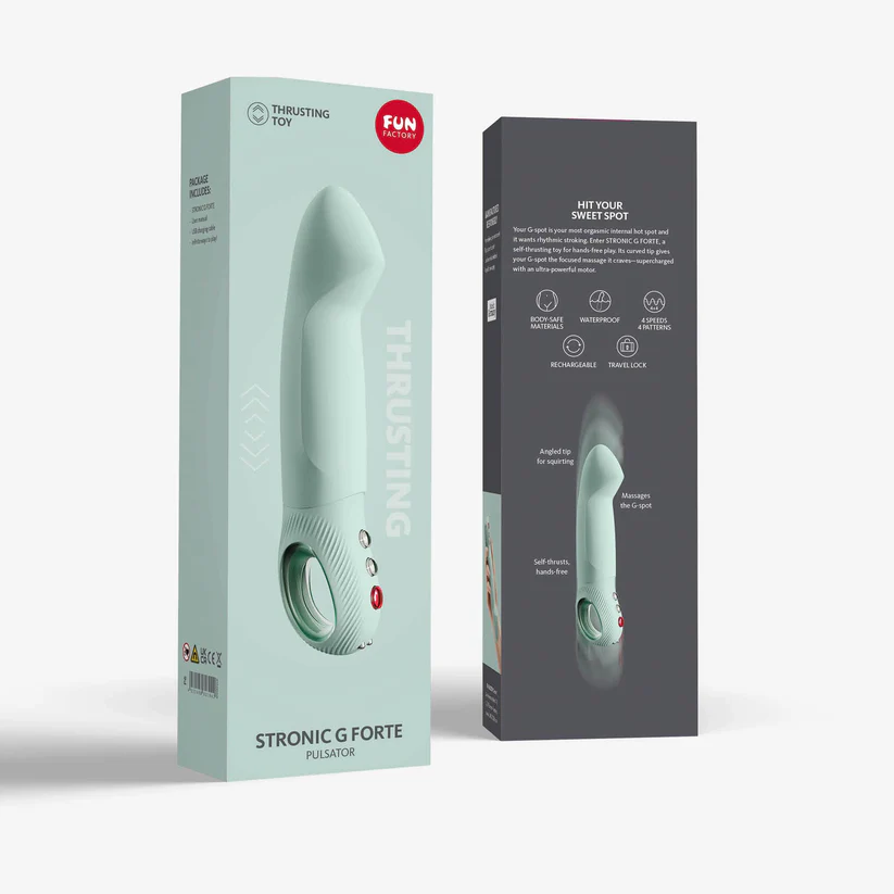 Vibromasseur pulsateur point G FUN FACTORY "Stronic G Forte" - Sage Green