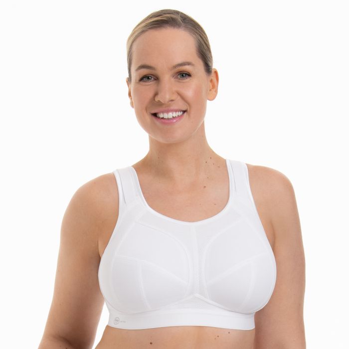Soutien-gorge de sport sans armatures bonnets profonds ANITA ACTIVE "Extrême Control Plus" 5567 - Blanc 006