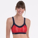 Soutien-gorge de sport sans armatures ANITA ACTIVE Maximum Support "Momentum" 5529 - Red/Blue Iris 186