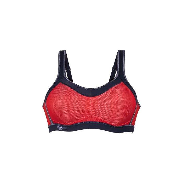 Soutien-gorge de sport sans armatures ANITA ACTIVE Maximum Support "Momentum" 5529 - Red/Blue Iris 186