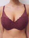 Soutien-gorge avec coques memory form enveloppant CHANTELLE EASY FEEL "Floral Touch" C94260 - Sienne 0K7