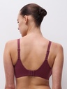 Soutien-gorge avec coques memory form enveloppant CHANTELLE EASY FEEL "Floral Touch" C94260 - Sienne 0K7