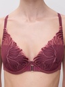 Soutien-gorge armaturé avec coques plogeant CHANTELLE "Legend" C15YNA - Sienne/Goyave B02